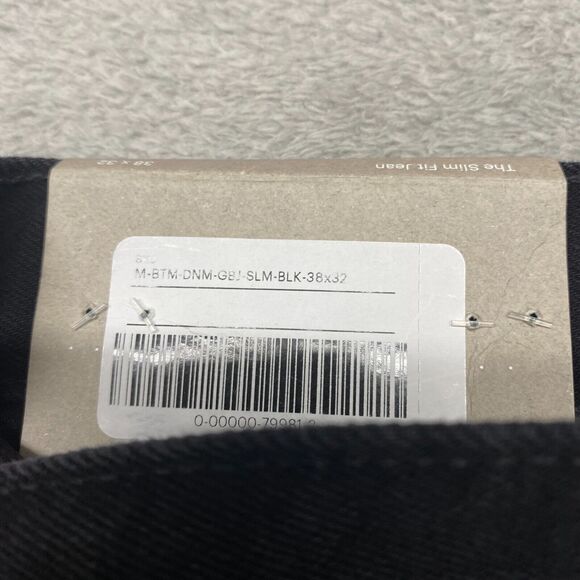 Everlane Jeans Mens 38 Black The Slim Fit Jean Low Stretch Cotton 32 Inseam - Picture 5 of 9